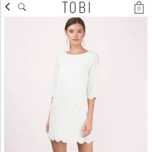 Tobi white short dress
